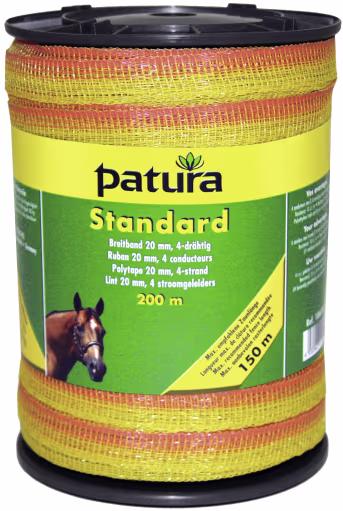 Produktbild: Patura Breitband Standard gelb, orange 20 mm/200 m
