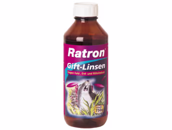 Produktbild: frunol delica® Ratron Gift-Linsen 750 g Flasche