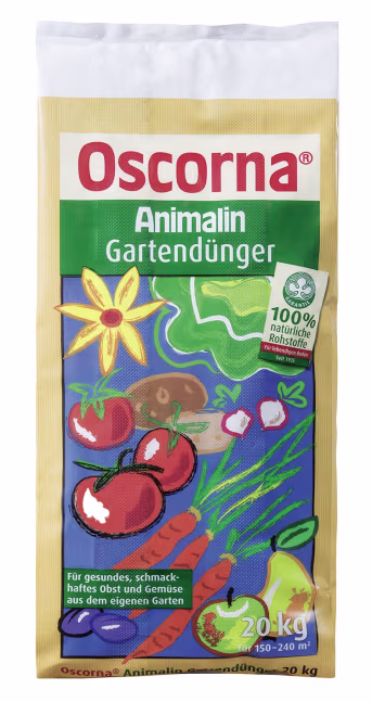 Produktbild: Oscorna® Animalin Gartendünger organischer NPK-Dünger (7+4+0.5) 20 kg Sack Pulver