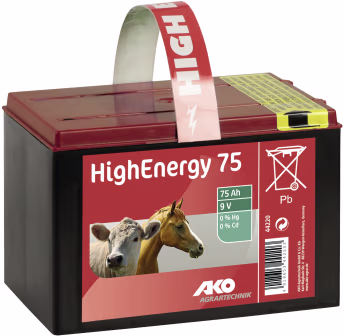 Produktbild: Ako Weidezaunbatterie High Energy Saline 9 V Zink/Kohle, für Weidezaungeräte