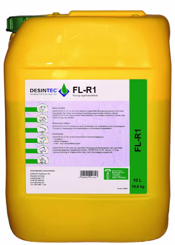 Produktbild: DESINTEC FL-R1 alkalisches Reinigungskonzentrat im 10-Liter-Kanister