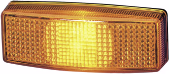 Produktbild: Hella® Seitenmarkierungsleuchte quadratisch, links/rechts, 110 x 40 x 25 mm, Anbau, waagerecht, senkrecht