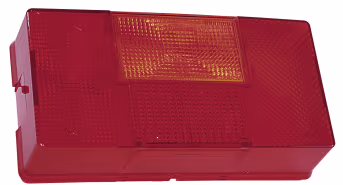 Produktbild: Hella® Lichtscheibe quadratisch, links, 210 x 108 mm für Schlussleuchte, mit Rückstrahllicht