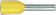 Produktbild: Herth + Buss Kabelendhülse 1,0 mm², gelb, teilisoliert, 50 252 172