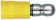 Produktbild: Herth + Buss Rundstecker gelb, 4 – 6 mm², Ø 5 mm, verzinnt, teilisoliert, 50 252 537