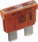 Produktbild: Herth + Buss Flachstecksicherung ATO Standard, 32 V, 40 A, orange, TPE (Thermoplastischer Elastomer), 50 295 440