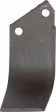 Technische Zeichnung: Industriehof® Fräsmesser links/rechts 169 x 80 x 7 mm, Bohrung 13 mm, für Kuhn