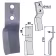 Technische Zeichnung: Industriehof® Rotorzinken links/rechts 210 x 60 x 10 mm, Bohrung 16,5 mm für Breviglieri b200V - 50175