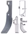 Technische Zeichnung: Industriehof® Fräsmesser links/rechts 200 x 35 x 6 mm, Bohrung 9 mm, für Diesse
