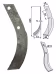 Produktbild: Industriehof® Fräsmesser links/rechts 235 x 35 x 5 mm, Bohrung 11 mm, für Honda
