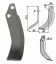 Technische Zeichnung: Industriehof® Fräsmesser links/rechts 215 x 50 x 8 mm, Bohrung 13 mm, für JNC