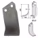 Technische Zeichnung: Industriehof® Fräsmesser links/rechts 205 x 80 x 8 mm, Bohrung 14,5 mm, für Breviglieri, Dondi, Maletti