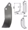 Technische Zeichnung: Industriehof® Fräsmesser links/rechts 205 x 60 x 6 mm, Bohrung 12,5 mm, für Nardi