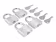 Produktbild: ABUS Vorhangschloss Titalium 64TI/40 4er Pack Torschloss, Spezial-Aluminium, 4er Pack, gehärteter Stahlbügel