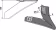 Technische Zeichnung: Industriehof® Winkelmesser links 140 mm, für Hackgerät Gaspardo, Maschio, Schmotzer, 1.10.1046