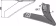 Technische Zeichnung: Industriehof® Winkelmesser rechts 200 mm, für Hackgerät Einböck, Stiel 30 x 10 mm, 1.10.1051