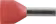 Produktbild: Herth + Buss Kabelendhülse Duo DIN ISO 46228/4 1,0 mm², rot, teilisoliert, 50 252 182