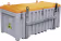 Produktbild: Cemo Werkzeugkiste CEMbox 750 l 170 x 80 x 86 cm, mit Kranösen und Krangestell, PE (Polyethylen), grau, orange