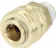 Produktbild: Druckluftmuffe G 3/8-19 AG, Euro NW 7,2, Messing