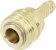 Produktbild: Druckluftmuffe Tülle 9 mm, Euro NW 7,2, Messing, Ventilart einseitig absperrend