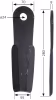 Technische Zeichnung: Industriehof® Schlegelmesser links/rechts 280 x 55 x 8 mm, für Mulcher Doppstadt, Epoke