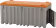 Produktbild: Cemo Werkzeugkiste CEMbox 750 l 170 x 80 x 84 cm, mit Seitentür, PE (Polyethylen), grau, orange, 10336