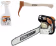 Produktbild: STIHL Benzin-Kettensäge MS 500i 5,0 kW (6,8 PS) Schienenlänge 71 cm, ohne Griffheizung, mit 1 Kette, Harzlöser