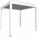 Produktbild: biohort® Pergola weiß, Lamellendach silber-metallic
