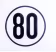 Produktbild: Geschwindigkeitsaufkleber 80 km/h 200 mm