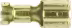 Produktbild: Herth + Buss Flachsteckhülse 6,3 x 0,8 mm Messing blank mit Rastnase
