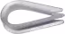 Produktbild: Kausche Metall verzinkt, DIN 6899-B für Stahlseil, 1 St.