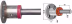 Produktbild: Industriehof® Scheibenlager Ø Welle 30 mm, Länge 93 mm, Lochkreis 86 mm