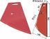 Produktbild: Industriehof® Abstreifblech 190 x 140 x 4 mm, Bohrung 10,5 mm, 25,5 mm