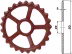 Technische Zeichnung: Industriehof® Sternring Ø 520 mm, 114 mm, 18,0 mm, Grauguss (GG20)