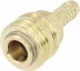 Produktbild: Druckluftmuffe Tülle 9 mm, Euro NW 7,2, Messing, Ventilart einseitig absperrend