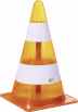 Produktbild: Rolly Toys® Pylon mit LED-Blinklicht orange, weiß