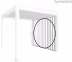 Produktbild: biohort® Lamellenseitenwand für Pergola, weiß, 200 cm, B419005