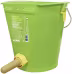 Produktbild: KERBL Kälbertränkeeimer 8 l rund mit Hygiene-Ventil und Sauger, Kunststoff (lebensmittelecht), grün