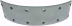 Produktbild: Bremsbelag 324 x 80 x 8 mm, 12 Bohrungen, für Traktor Deutz, Fahr