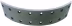 Produktbild: Bremsbelag 304 x 80 x 8 mm, 16 Bohrungen, für Bremse BPW