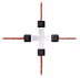 Produktbild: Ako Litzenverbinder Litzclip® kreuz Edelstahl 5 St.