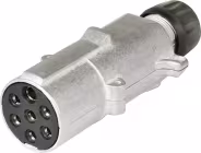 Produktbild: Herth + Buss Stecker N-Typ, 7-polig, 24 V, Schraubanschluss, Aluminium, ISO 1185 N-Typ