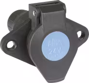 Produktbild: Herth + Buss Steckdose 7-polig, 24 V, Schraubanschluss, Nylon, ISO 1185 N-Typ