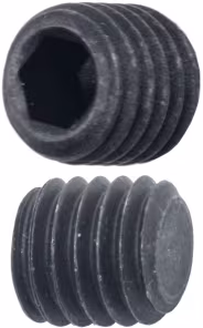 Produktbild: Madenschraube Stahl, blank, Innensechskant, Kegelstumpf