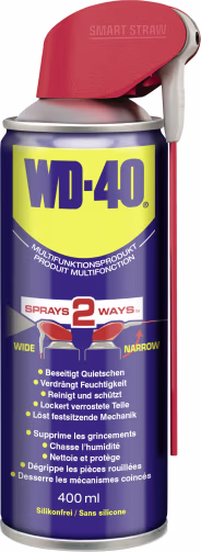 Produktbild: WD-40® Multifunktionsspray Smart Straw™ mit flexiblem, klappbaren Kunststoff-Sprührohr