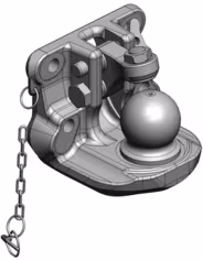 Produktbild: scharmüller Flanschkugel K80® Lochbild B x H 140 x 80 mm, für Traktor