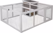 Produktbild: KERBL Freilaufgehege 132 x 102 x 59 cm mit integriertem Unterschlupfhaus