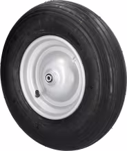 Produktbild: mefro Komplettrad 400x100, 4.80/4.00 - 8 Rille 4 PR, Nabe 90 x 10 mm, Kugellager