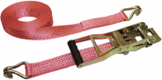 Produktbild: KERBL Zurrgurt 50 mm, 2-teilig, Spitzhaken, Langhebelratsche, rot