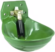 Produktbild: Suevia Tränkebecken Mod. 12P-MS 1/2 grün mit Messing-Rohrventil, 100.0120